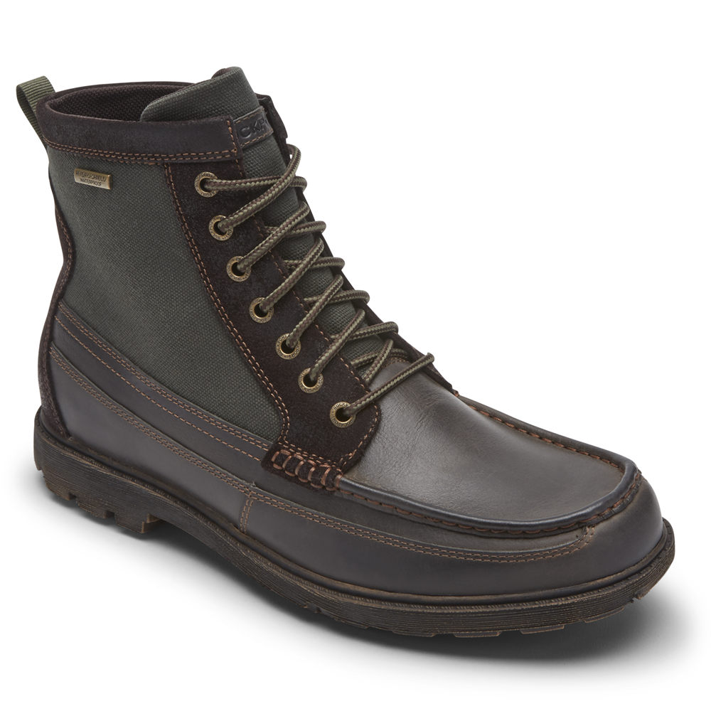 Rockport Støvler Herre Mørke Brune - Storm Surge Høye Moc Waterproof - UIZW24193